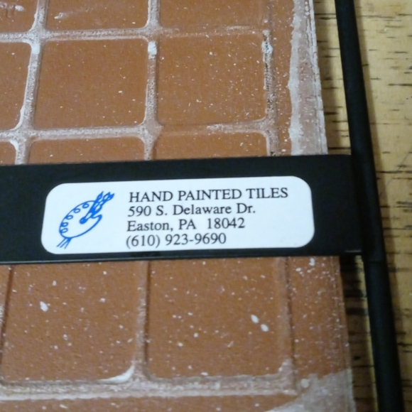 🍜Vintage Ceramic Tile Cast Iron Trivet🍝 🆕11"×11",Kitchen&Dining,Nice Gift🍲🎁 - Picture 8 of 16